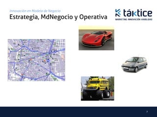 Innovación en Modelo de Negocio

Estrategia, MdNegocio y Operativa	




                                      7	
  
 