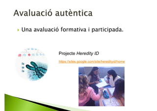 Que el context o el producte “cridin”
continguts i procediments d’altres matèries.
Projecte Calc-Based Ecosystem Simulator
https://sites.google.com/a/xtec.cat/cbes/
 