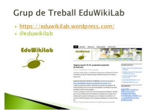 https://eduwikilab.wordpress.com/
@eduwikilab
 