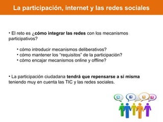 La participación ciudadana institucional | PPT