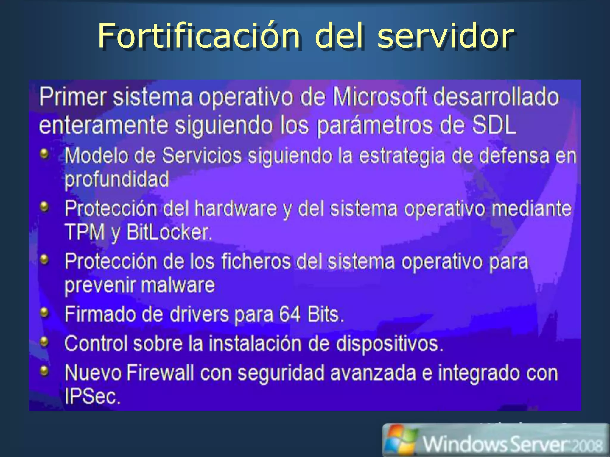 Fortificación del servidor
 