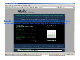 Cuando termine de subir nos abrira esta pagina  que quiere decir que  Ya esta en internet nuestra foto, ahora hay que ponerla en el grupo 