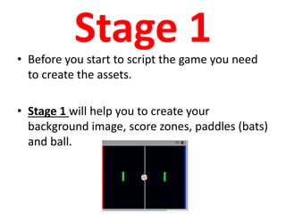 Pong on SCRATCH Directions | PPTX