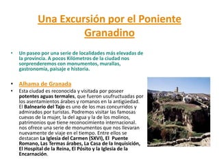 Pricipales unidades del relieve del Poniente Granadino.