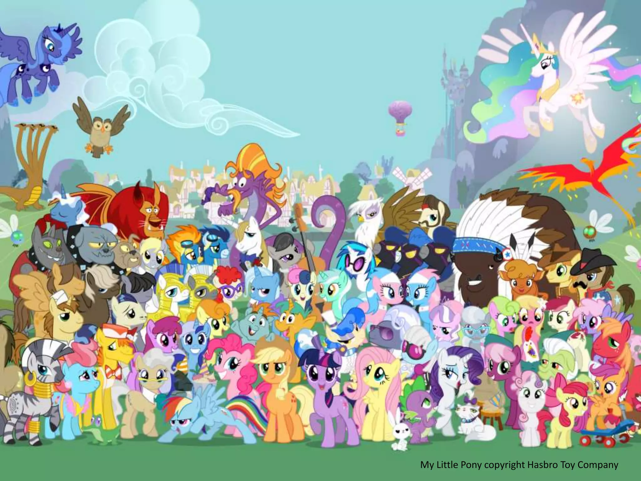 My Little Pony copyright Hasbro Toy Company
 