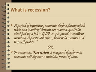 Recession Economics Example Aviation research | PPT