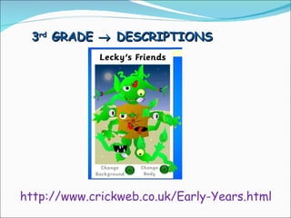 3 rd  GRADE    DESCRIPTIONS http://www.crickweb.co.uk/Early-Years.html 