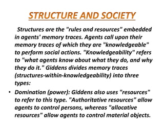 Structure Generates Behavior structuration theory | PPTX