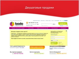 Двушаговые продажи
 