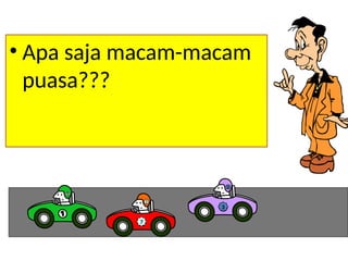 • Apa saja macam-macam
puasa???
7
7
3
3
 