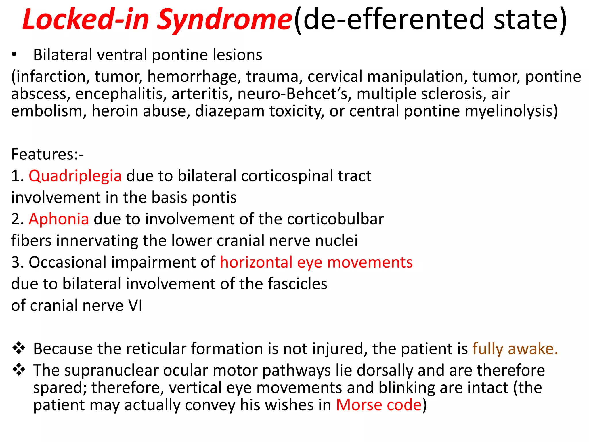 Pons Infarct Features Pons anatomy and syndromes | PPTX