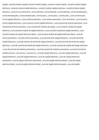 eletronica programavel , injeção monoponto , injeção monoponto , injeção programavel , injeção programavel ,
injetronic , ...