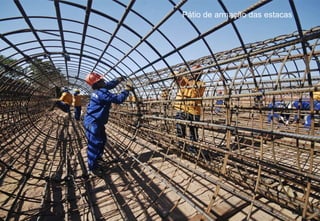 Pátio de armação das estacas
 