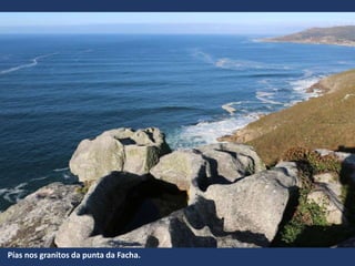 Pías nos granitos da punta da Facha.
 