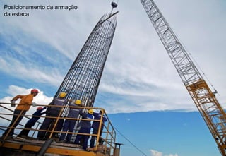 Posicionamento da armação
da estaca

 