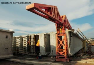 Transporte de viga longarina

Lançamento de vigas

 