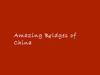 Amazing Bridges of China 