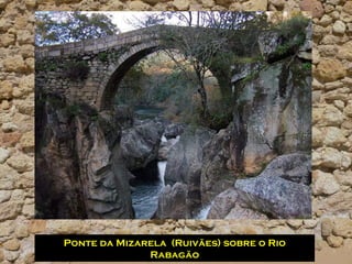 Ponte da Mizarela (Ruivães) sobre o Rio
              Rabagão
 