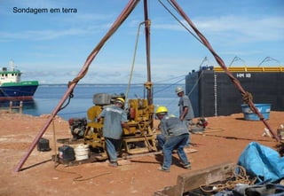 Sondagem em terra 
 