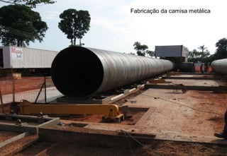 Fabricação da camisa metálica 
 