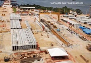 Fabricação das vigas longarinas 
 