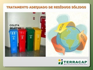 TRATAMENTO ADEQUADO DE RESÍDUOS SÓLIDOS COLETA SELETIVA 