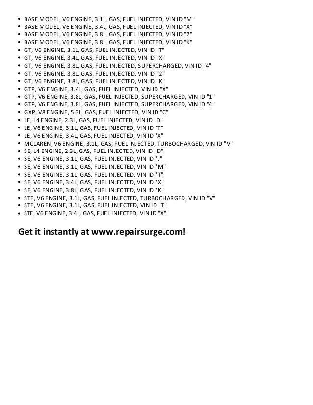 Print & Online Pontiac Car Repair Manuals - Haynes Publishing