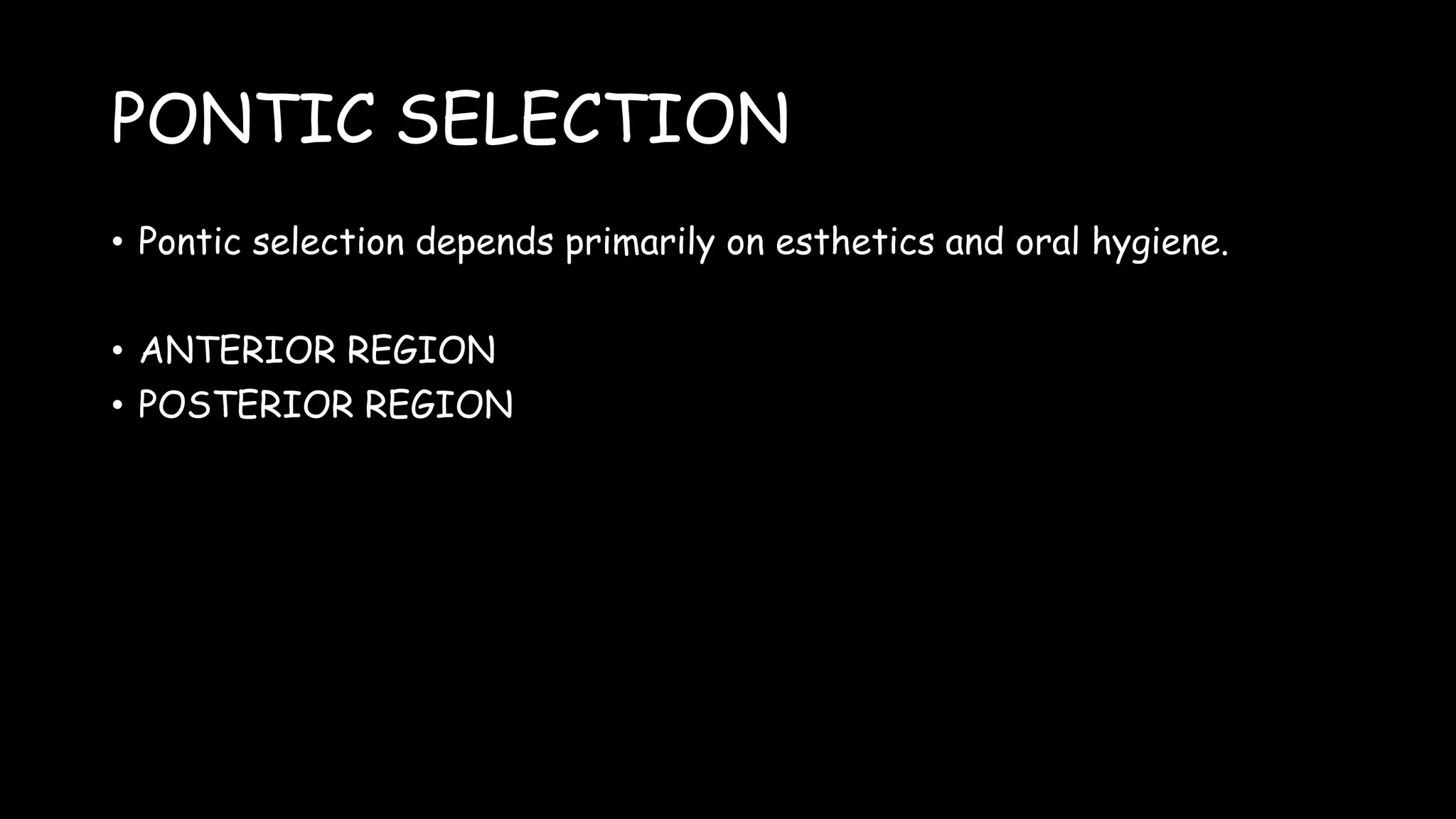 Pontic and pontic designs | PPTX