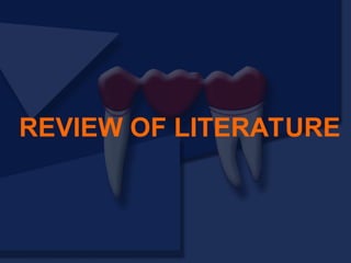 REVIEW OF LITERATURE
 