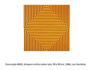 Concreção 8603, têmpera vinílica sobre tela, 90 x 90 cm, 1986, Luiz Sacilotto  