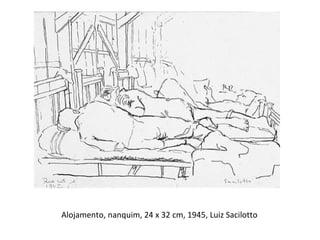 Alojamento, nanquim, 24 x 32 cm, 1945, Luiz Sacilotto  