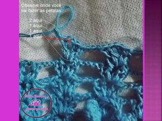 Ponto Flor em Crochê