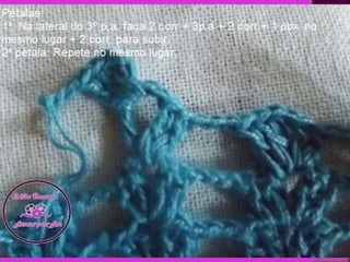 Ponto Flor em Crochê