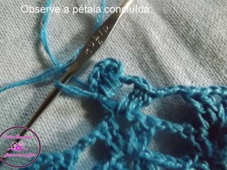 Ponto Flor em Crochê