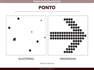 TEORIA DE DESIGN ARTÍSTICO 
PONTO 
ASPECTOS GRÁFICOS 
www.mauriciomallet.com 
 