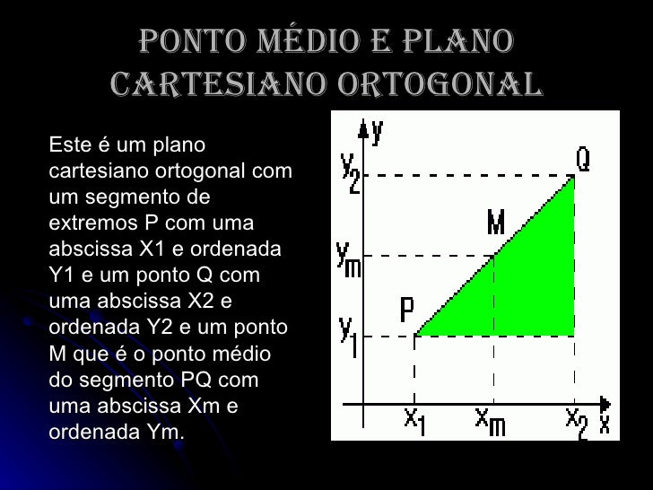 Dadas As Coordenadas Do Ponto Médio M 2 5