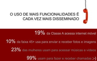 Principais anunciantes: Motorola, Fiat, Skol, Microsoft, Bradesco, TIM, IBM, Coca-Cola,  Nokia, J&J e Bohemia.