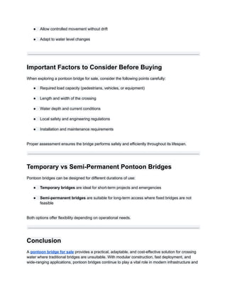 Pontoon Bridge for Sale_ A Complete Guide to Floating Bridge Solutions.pdf