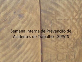 Semana Interna de Prevenção de Acidentes de Trabalho - SIPATS