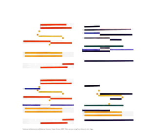 Releitura de Movimento de Waldemar Cordeiro. Kleber Oliveira, 2003. Trilha sonora: Living Room Music I, John Cage.
 