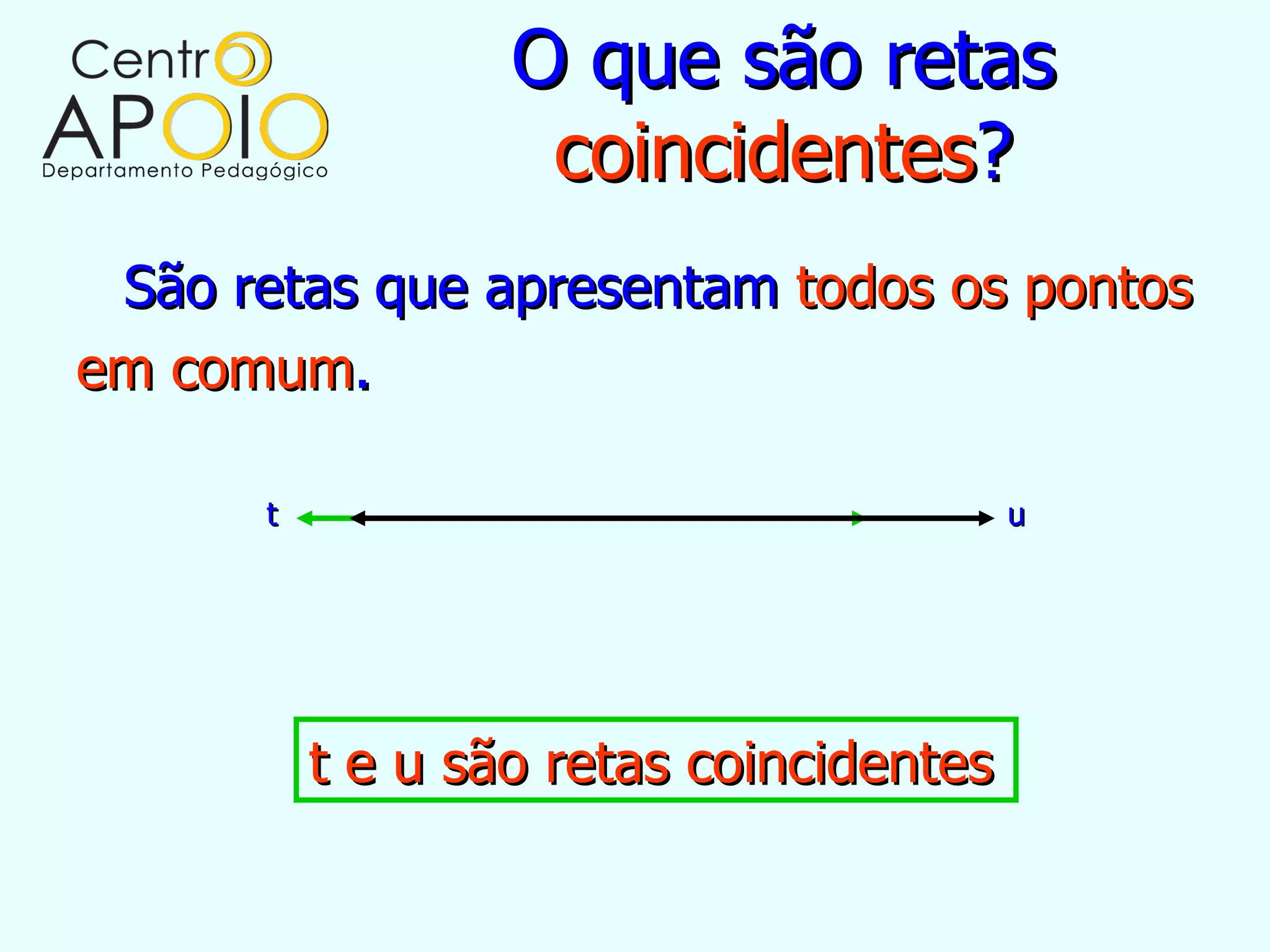 www.AulasDeMatematicaApoio.com - Matemática - Retas, Planos e Pontos | PPT