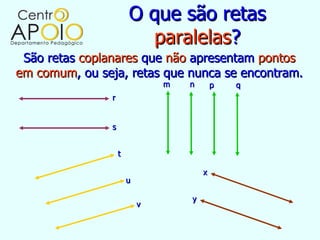 www.AulasDeMatematicaApoio.com - Matemática - Retas, Planos e Pontos | PPT