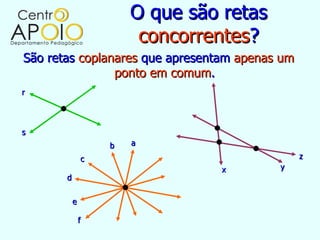 www.AulasDeMatematicaApoio.com - Matemática - Retas, Planos e Pontos | PPT