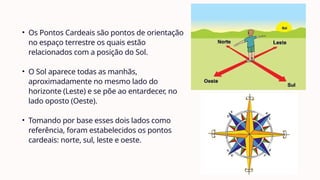 Entendendo os Pontos Cardeais e Orientação Espacial pelo Sol e Estrelas ...