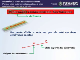 Pontos, retas e planos | PPTX