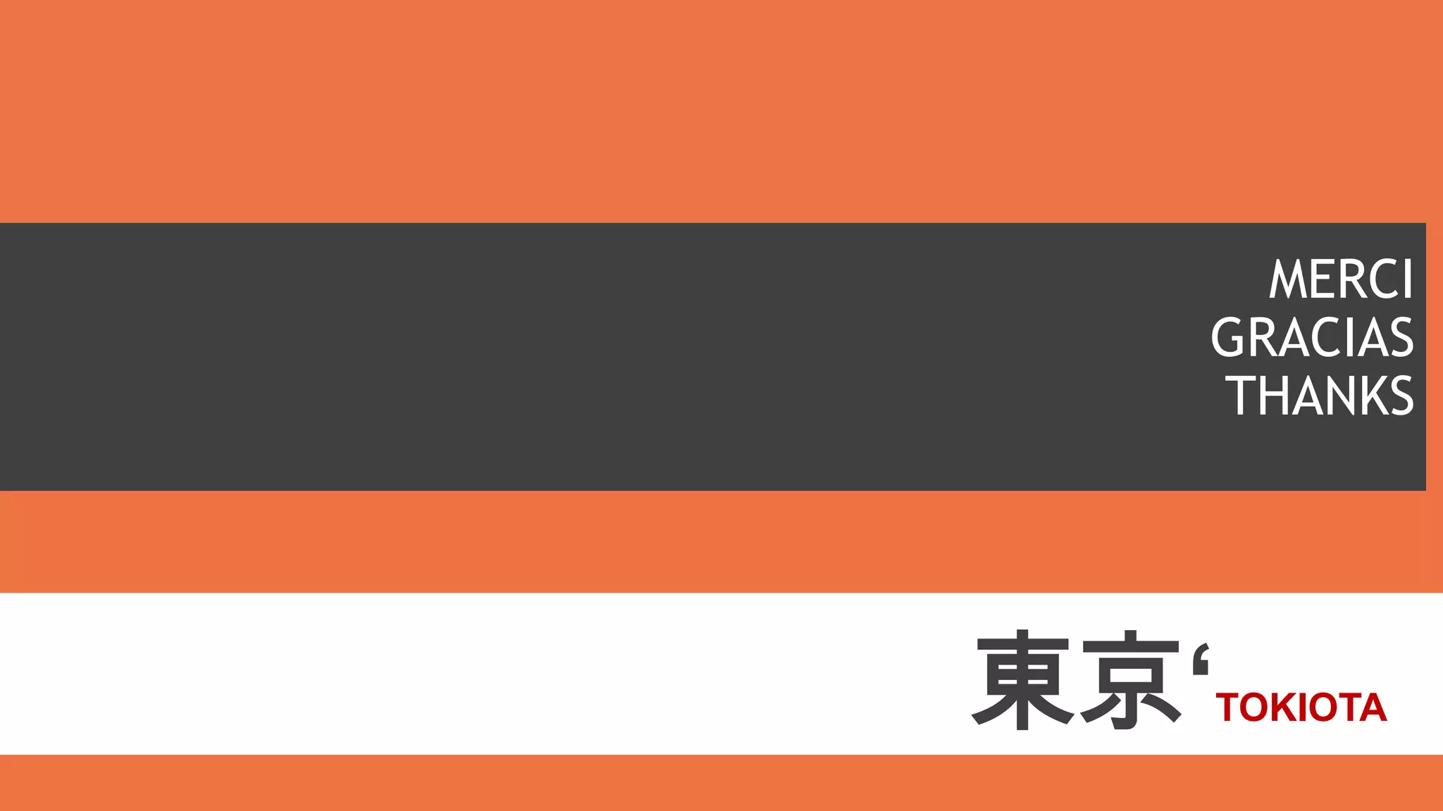 MERCI
GRACIAS
THANKS

Resum Executiu

東京‘

TOKIOTA

 