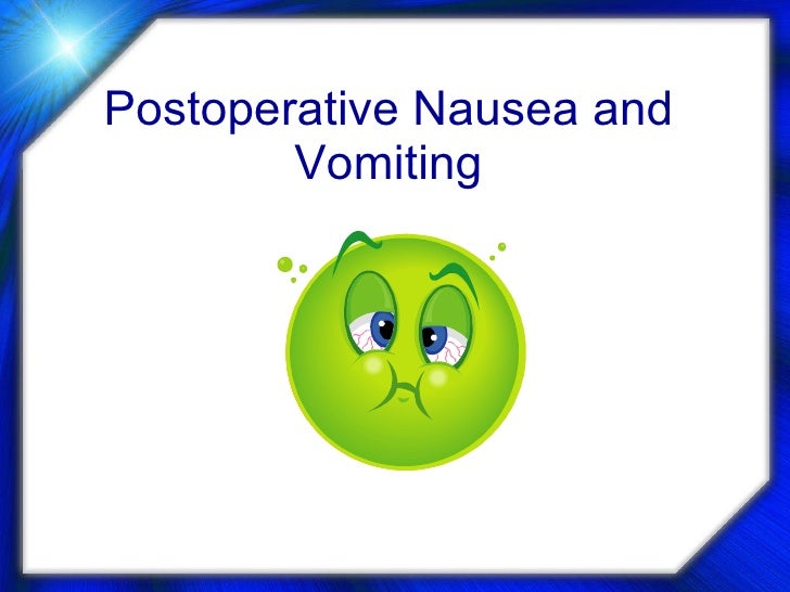 Ponv anaesthesia managment