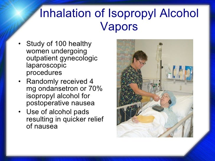 inhaling isopropyl alcohol