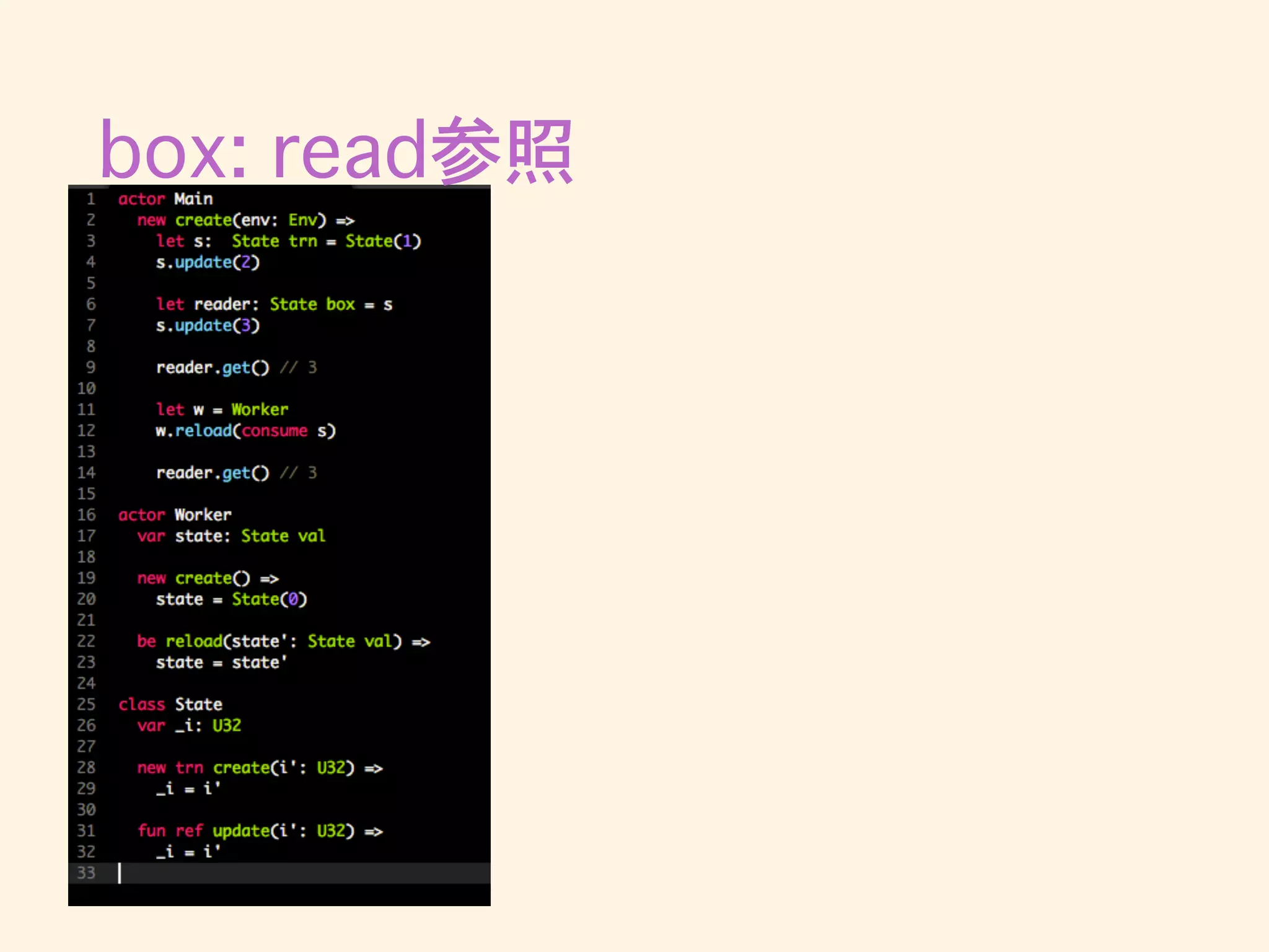 box: read参照
 