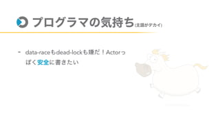 ( )
- data-race dead-lock Actor
 